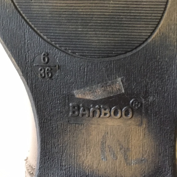 Bamboo Ankle Booties Size 6 - Picture 6 of 6